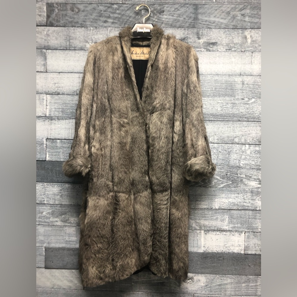Vintage rabbit fur coat size small